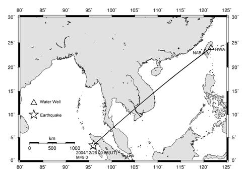 2004年12月26日 08:58（TST） Mw 9.1印尼蘇門達臘島地震