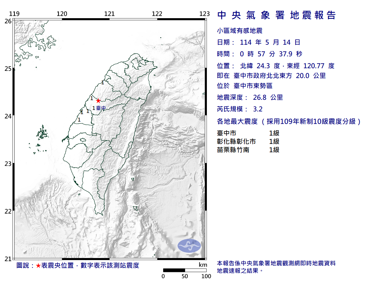 地震報告圖