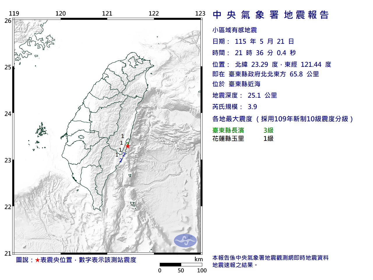 地震報告圖