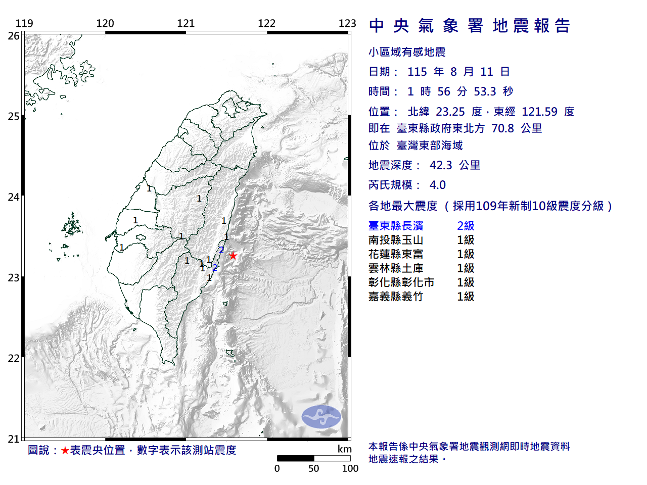 地震報告圖