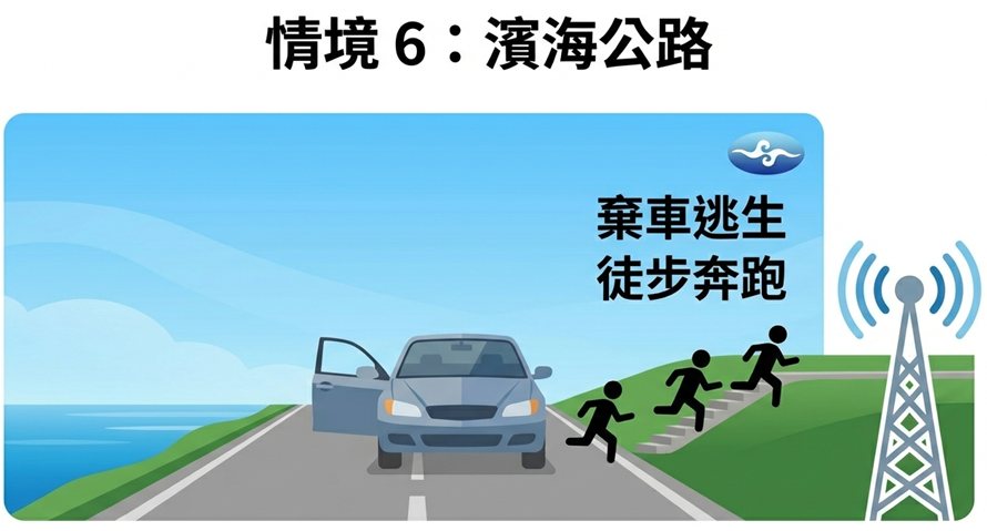 在開車或騎車中